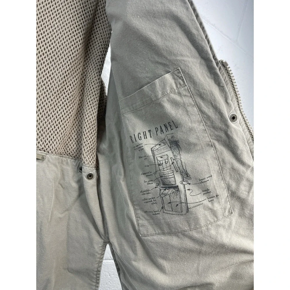 VTG ‎ Banana Republic Men's Safari Utility Vest Multi-Pocket Tactical Outdoors M